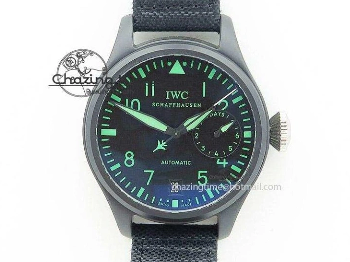 MIROTIME 0515 Big Pilot IW329802 M+F 1:1 Best Edition Green Dial on Green Nylon Strap MY Unique 7002